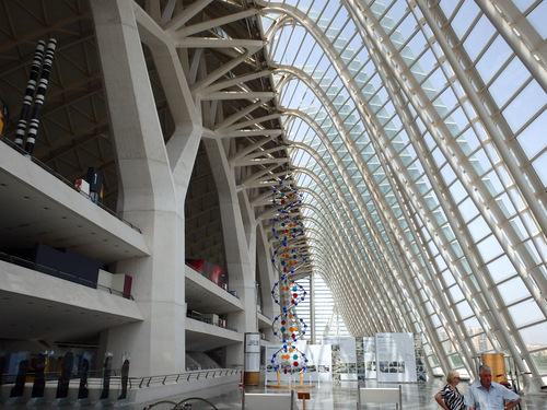 A view north-west from inside the Museo Del Val&egrave;ncia.